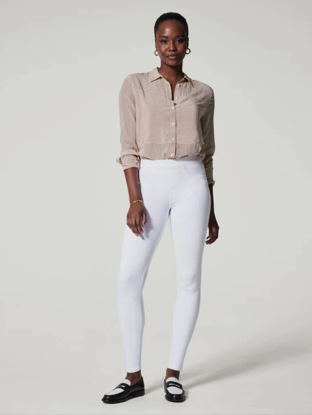 🌻392.SPANX Ankle Jeanish Leggings In White